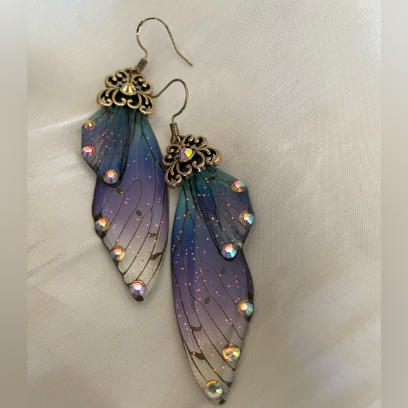 Beautiful Fairy Wing Earrings - Picture 2 of 5